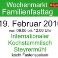 Familienfasttagaktion am Wochenmarkt