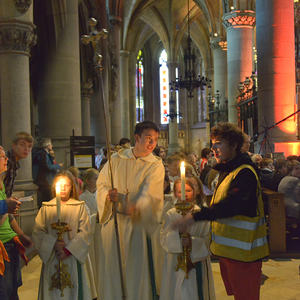 Kirchdorfer Ministranten beim Gottesdienst