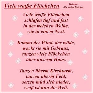 Viele weiße Flöckchen