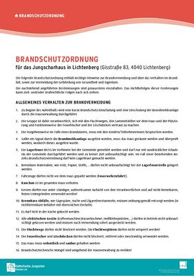 Brandschutzordnung Lichtenberg