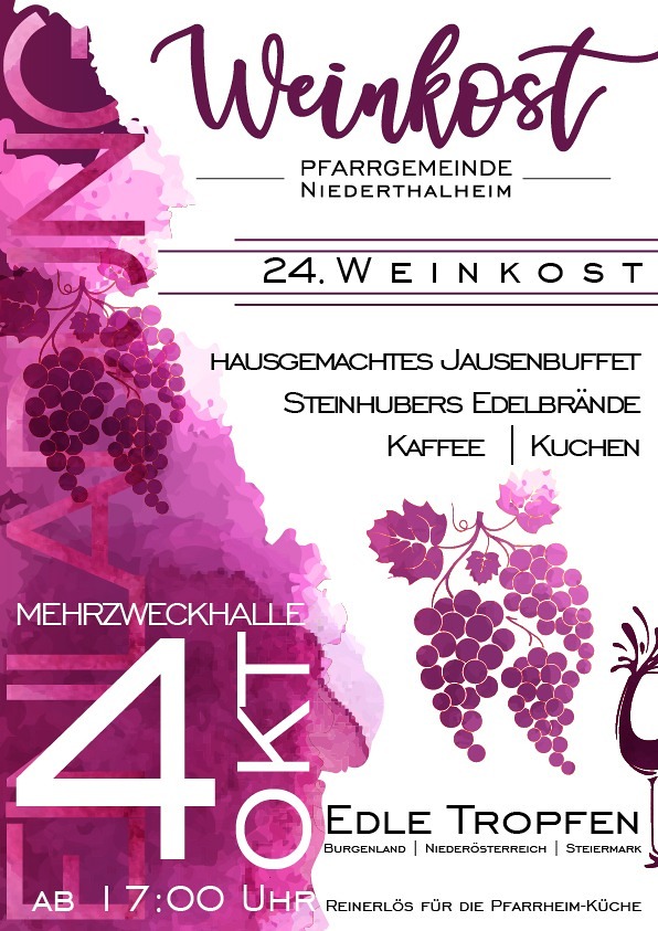 24. Weinkost / Pfarre Niederthalheim 24. Weinkost