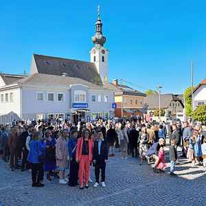 Aufstellung am Marktplatz